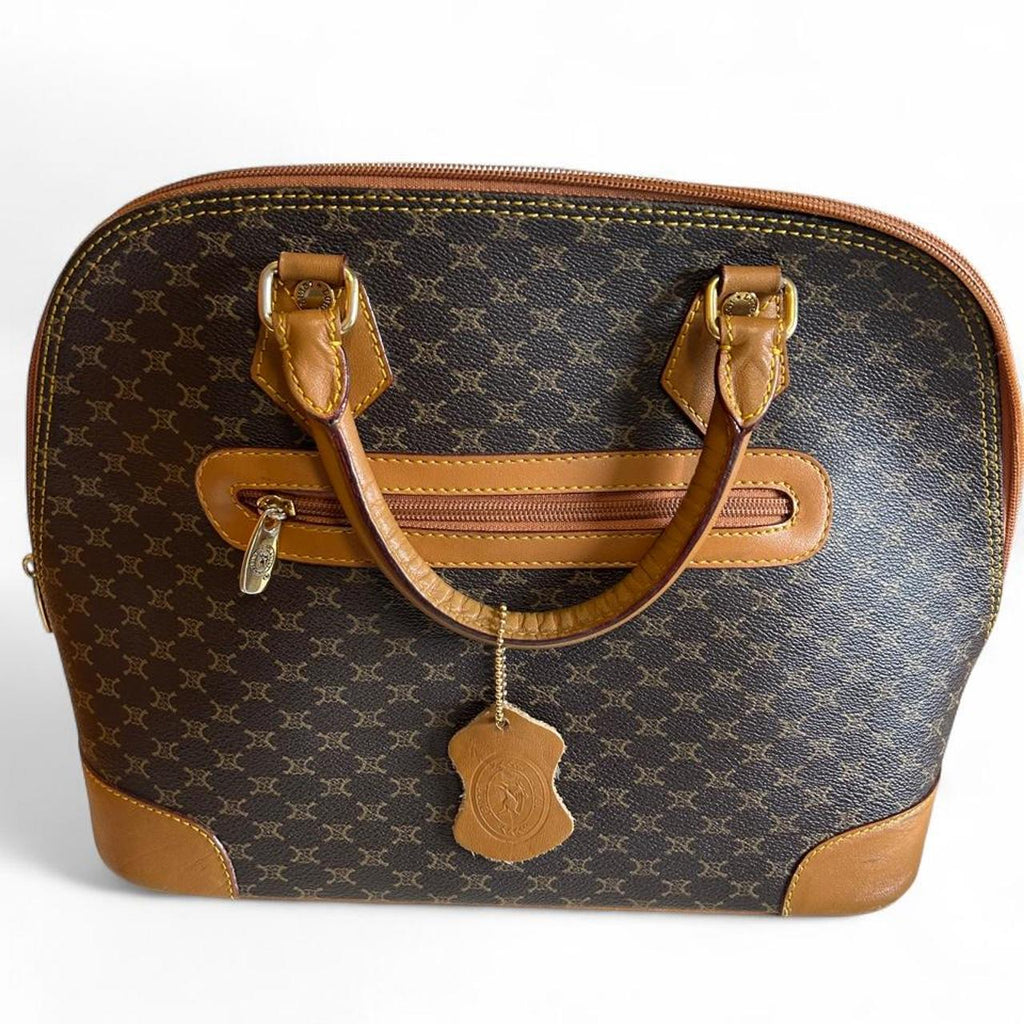Vintage Luigi Collection Monogram Top Handle Satchel - Image 1