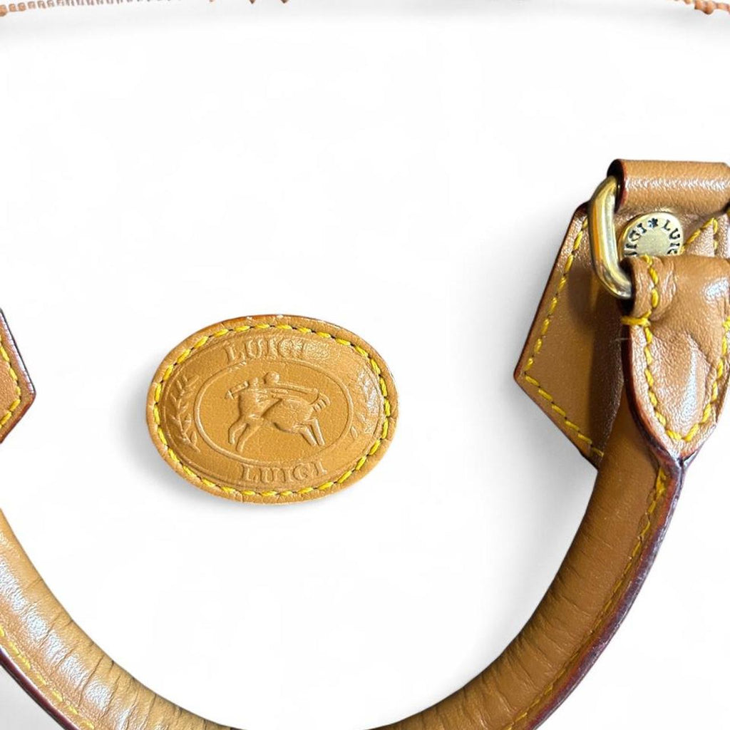 Vintage Luigi Collection Monogram Top Handle Satchel - Image 2