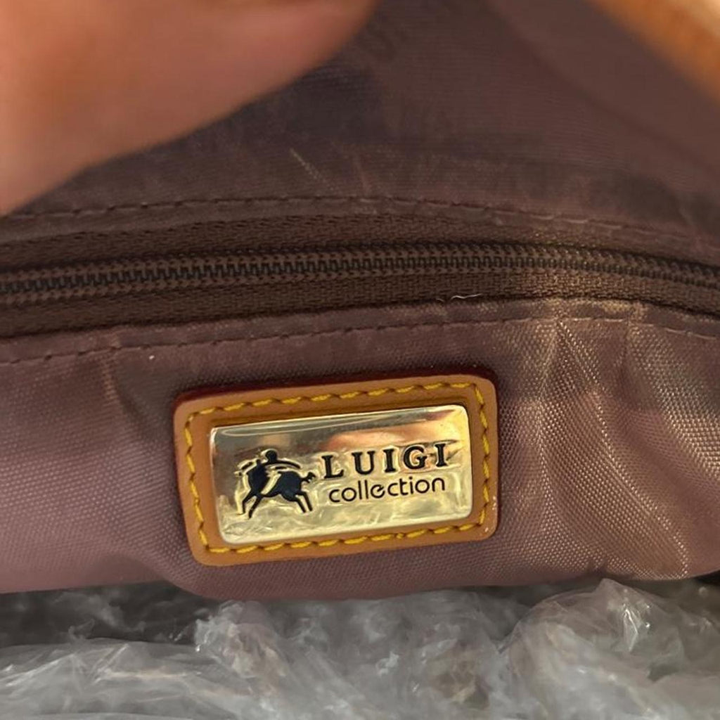 Vintage Luigi Collection Monogram Top Handle Satchel - Image 4
