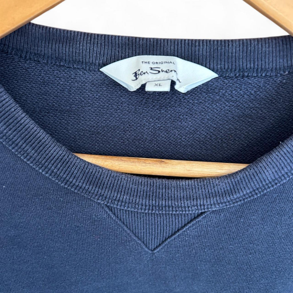 Ben Sherman Colour Block Crew Neck Fleece Sweatshirt - Image 4