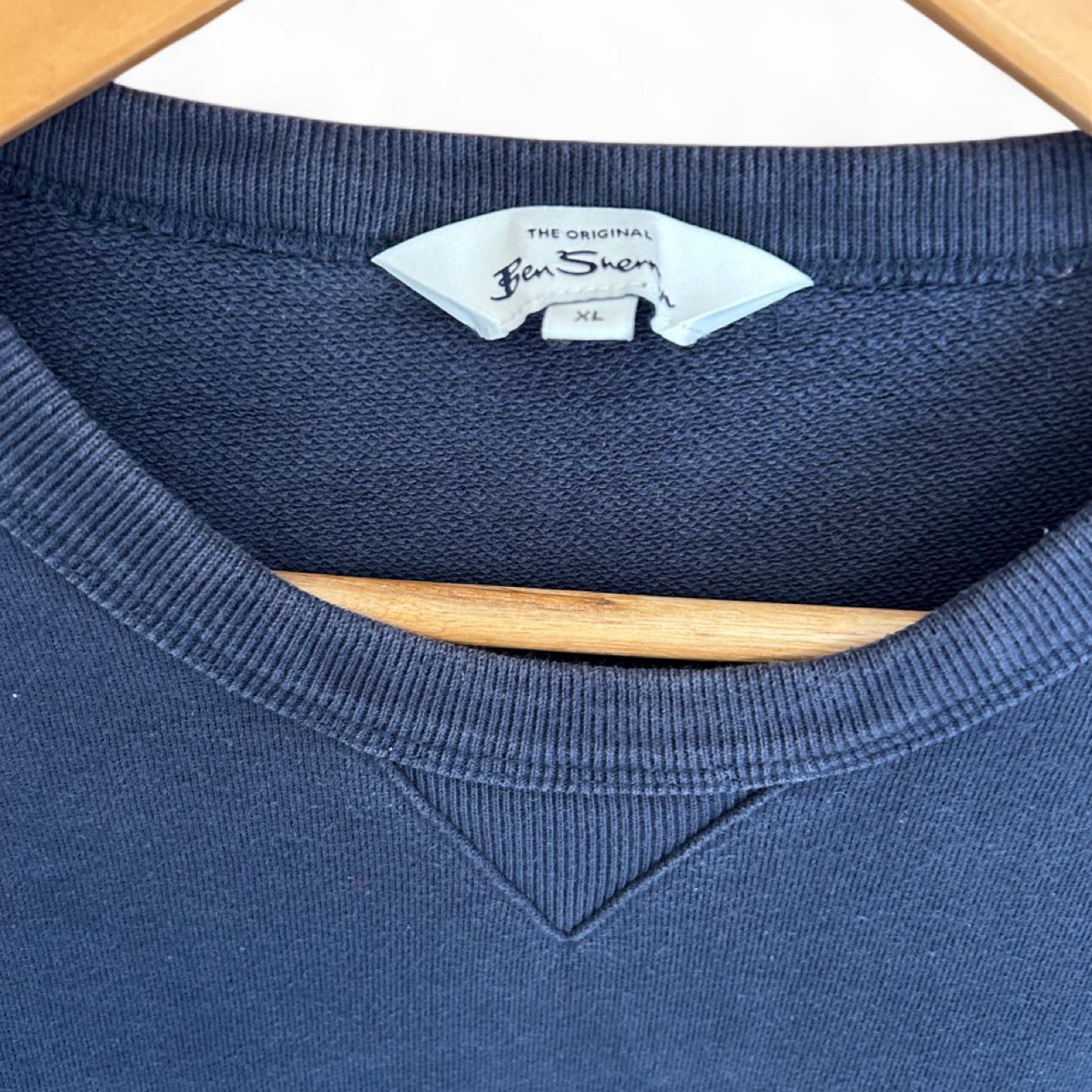 Ben Sherman Colour Block Crew Neck Fleece Sweatshirt - Image 4