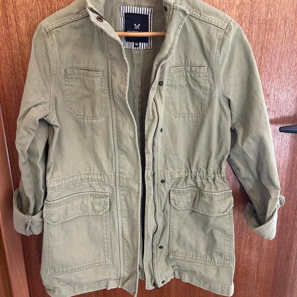 Crew Clothing Company Women's Utility Jacket In Olive Green - Image 5
