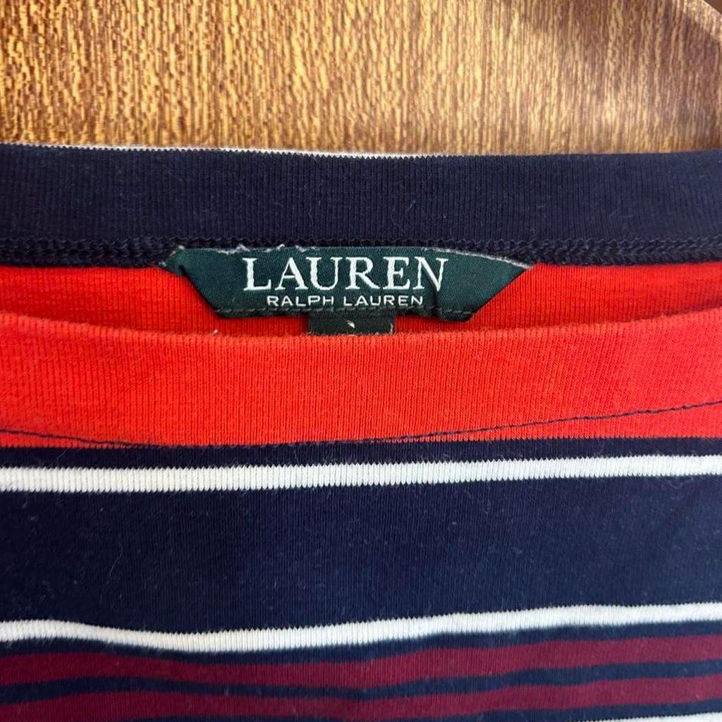 Lauren Ralph Lauren Striped Bell Sleeve Blouse - Image 5