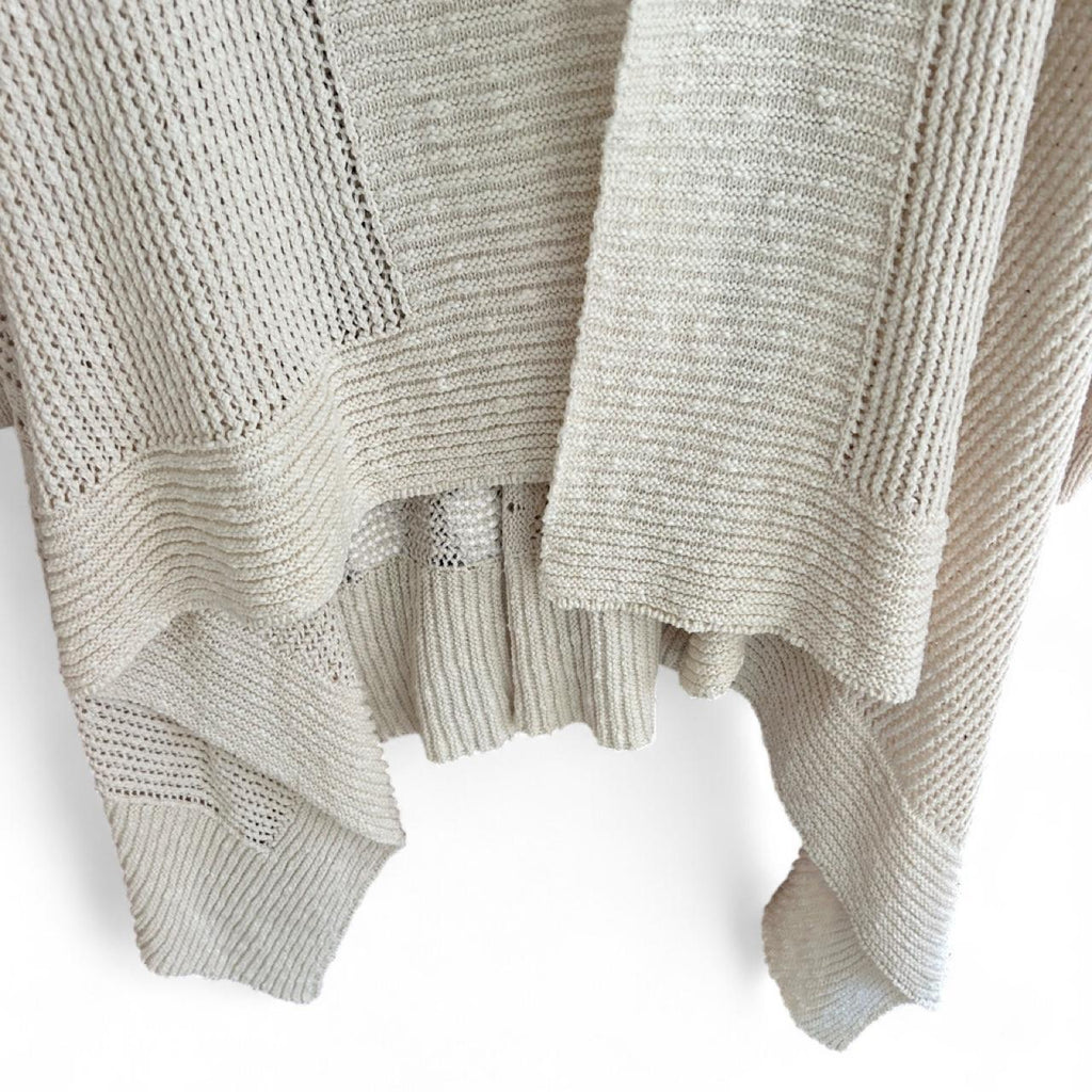 George Women's Knitted Waterfall Cardigan Cream - Image 4