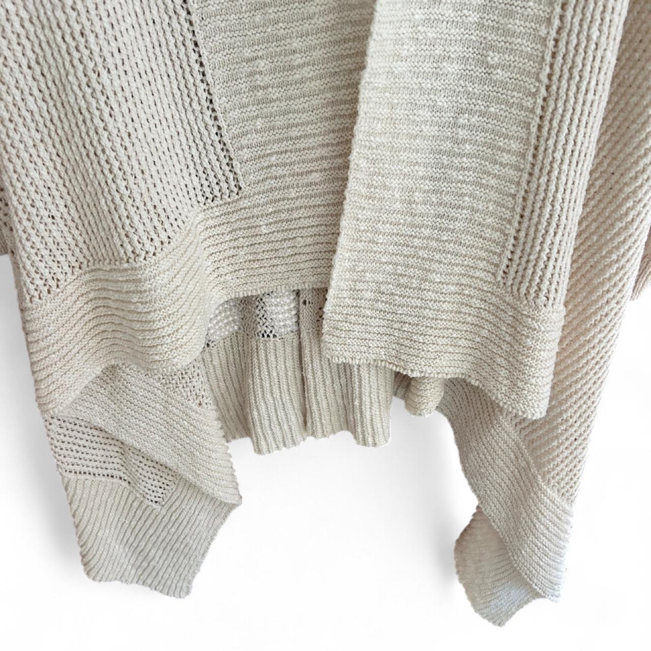 George Women's Knitted Waterfall Cardigan Cream - Image 4