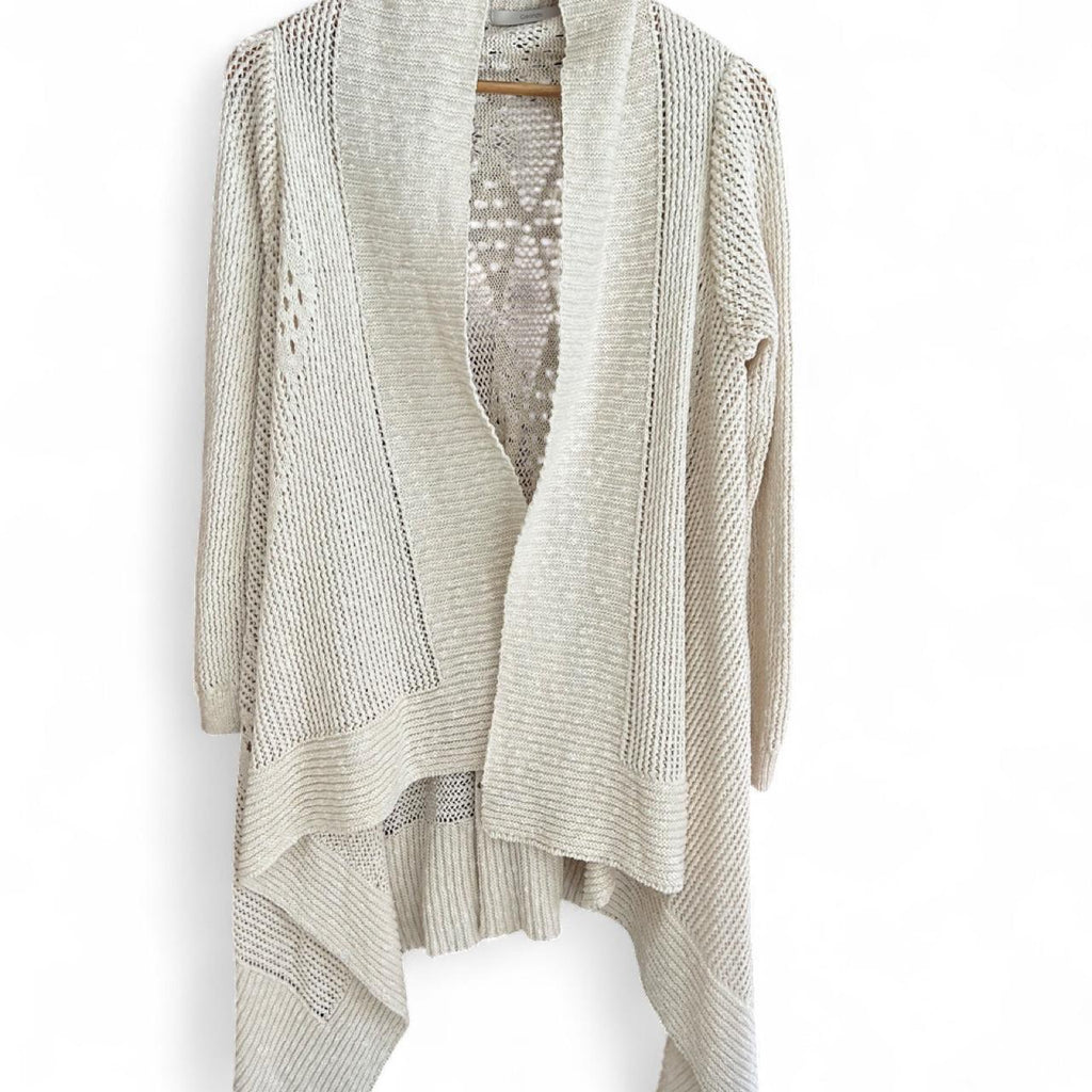 George Women's Knitted Waterfall Cardigan Cream - Image 5