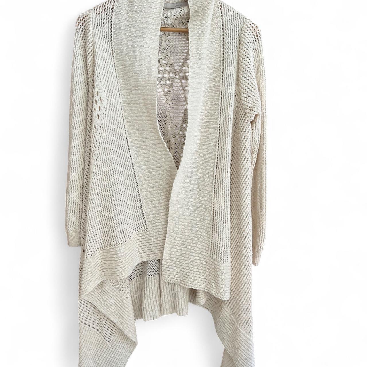 George Women's Knitted Waterfall Cardigan Cream - Image 5