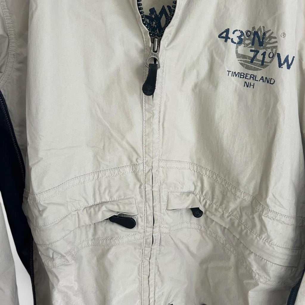 Timberland Lightweight Zip Up Jacket Cream - Image 5