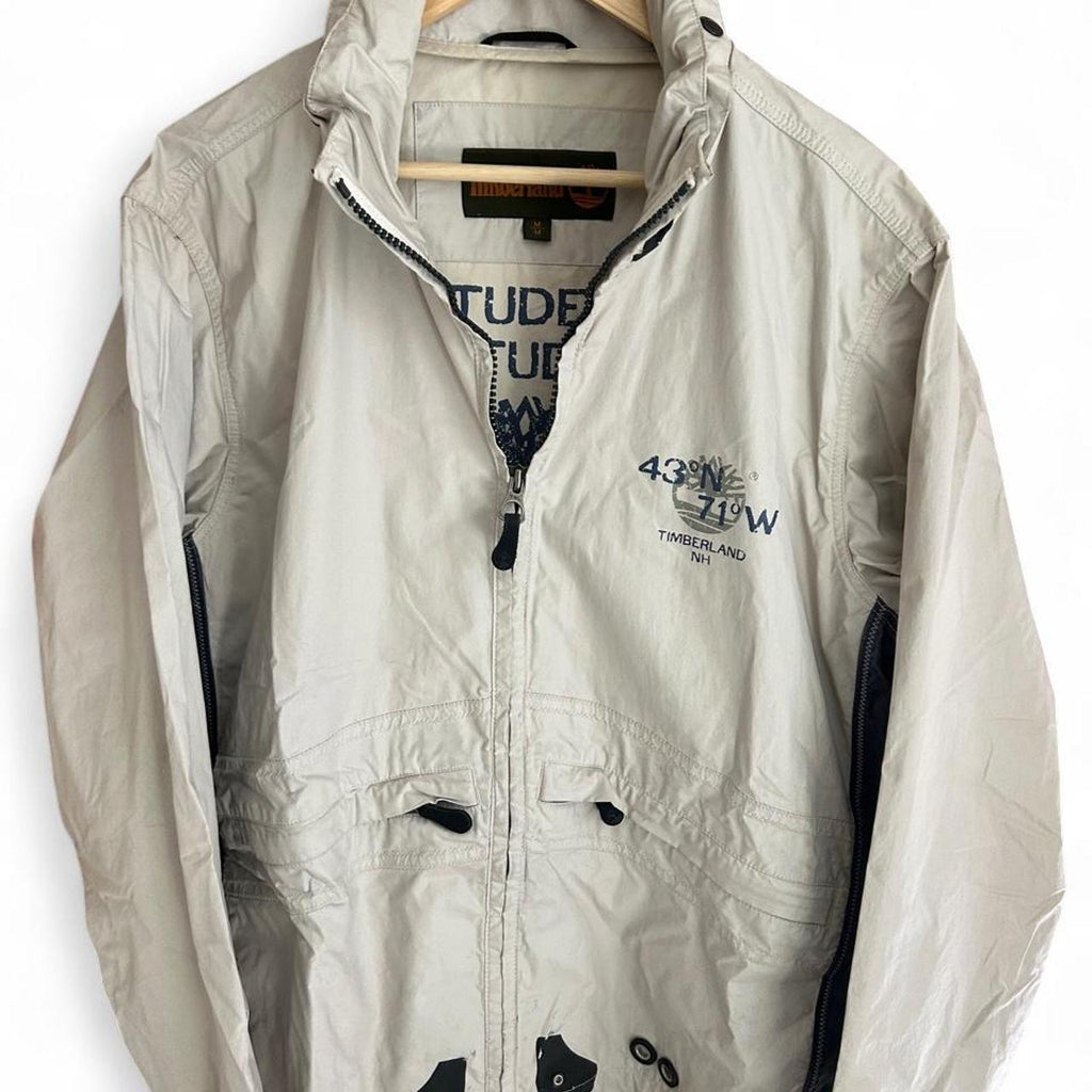 Timberland Lightweight Zip Up Jacket Cream - Image 6