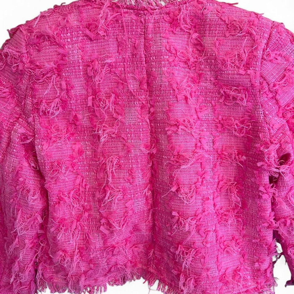 H&M H.A.T.T Textured Fringe Cropped Jacket - Image 3
