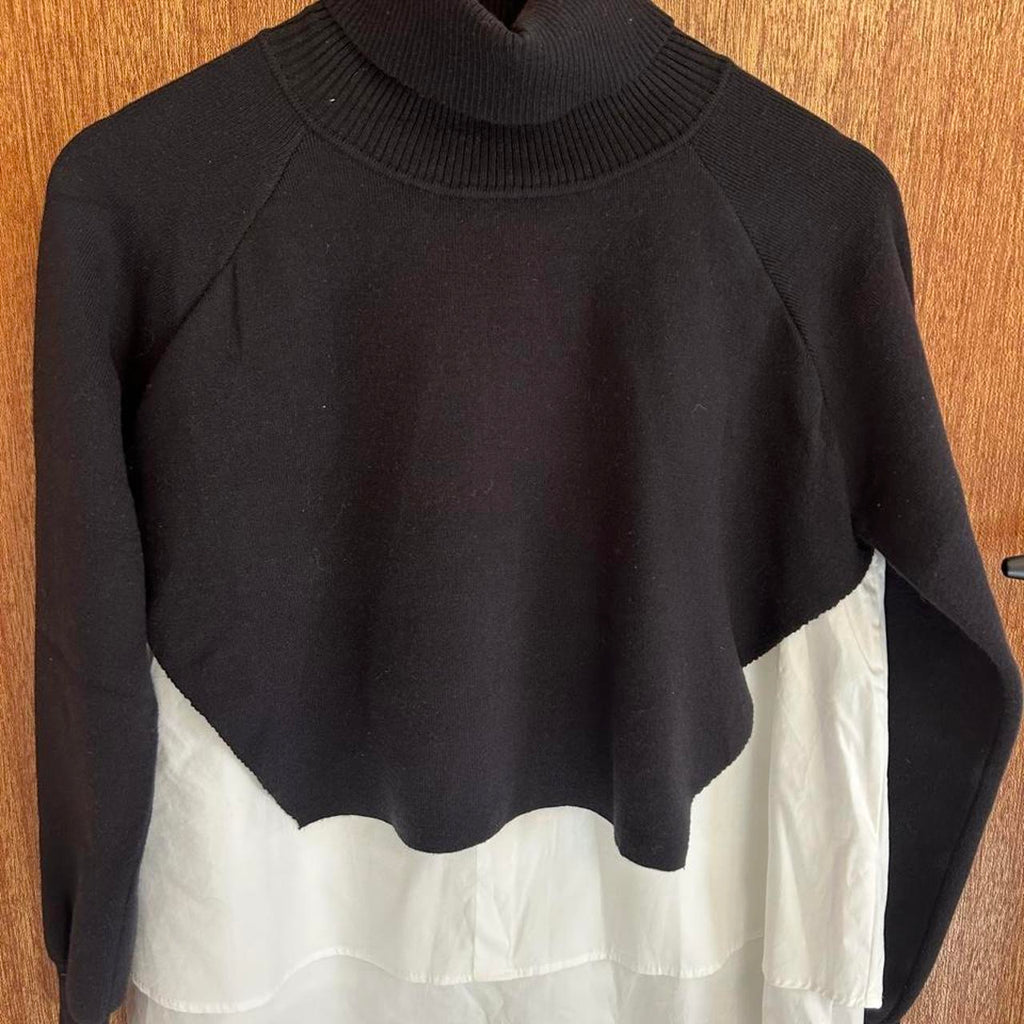 Caroline Morgan Australia Navy Layered Knit Jumper - Image 4