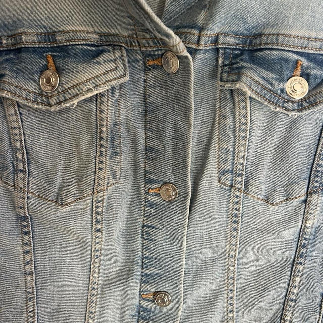 Stradivarius Wear What U Love Vintage Distressed Denim Jacket - Image 4