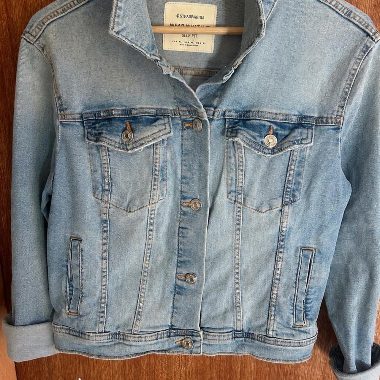 Stradivarius Wear What U Love Vintage Distressed Denim Jacket - Image 5