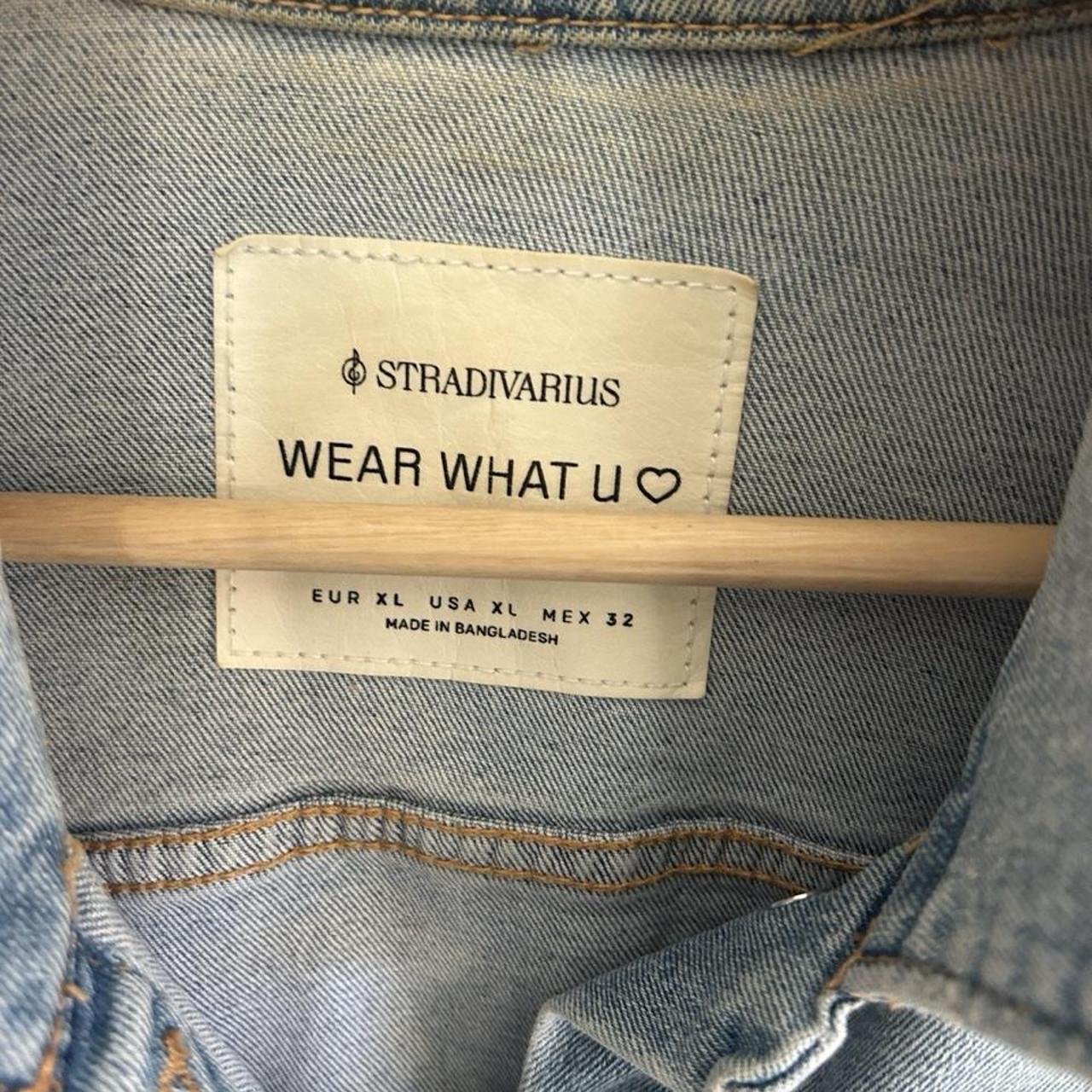 Stradivarius Wear What U Love Vintage Distressed Denim Jacket - Image 6