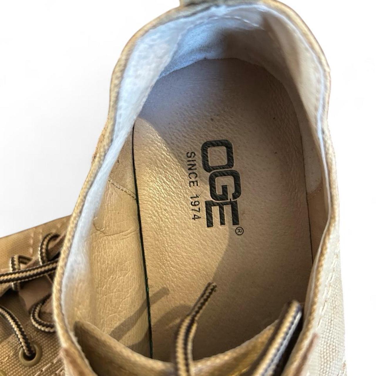 OGE Women’s Lace-Up Casual Shoes Tan - Image 3