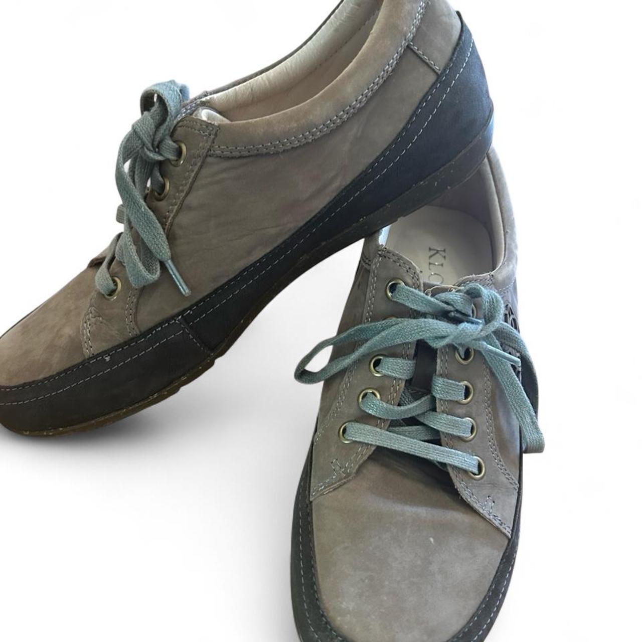Klouds Comfort Grey Leather Lace Up Shoes - Image 3