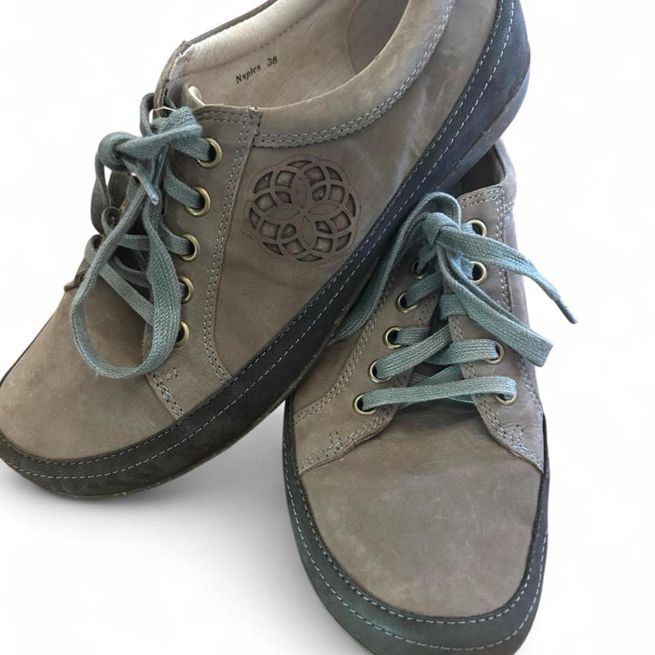 Klouds Comfort Grey Leather Lace Up Shoes - Image 4