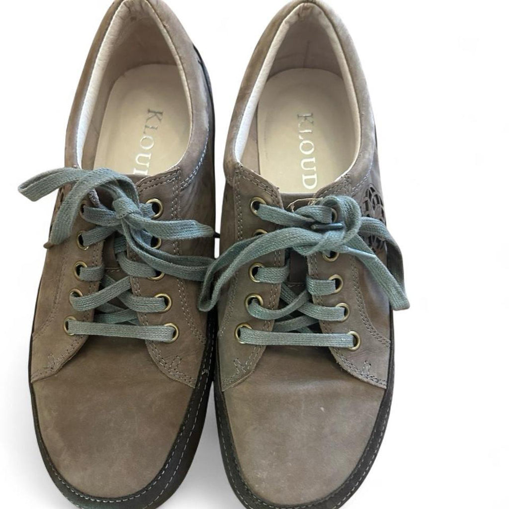 Klouds Comfort Grey Leather Lace Up Shoes - Image 5