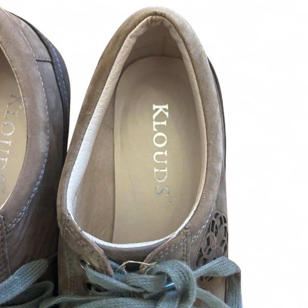 Klouds Comfort Grey Leather Lace Up Shoes - Image 6