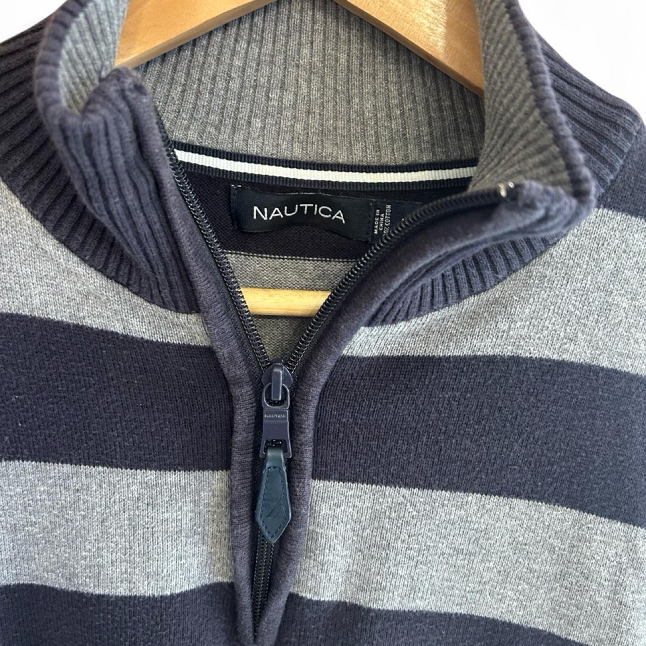 Nautica Men's 1/4 Zip Knit Cotton Jumper - Image 2