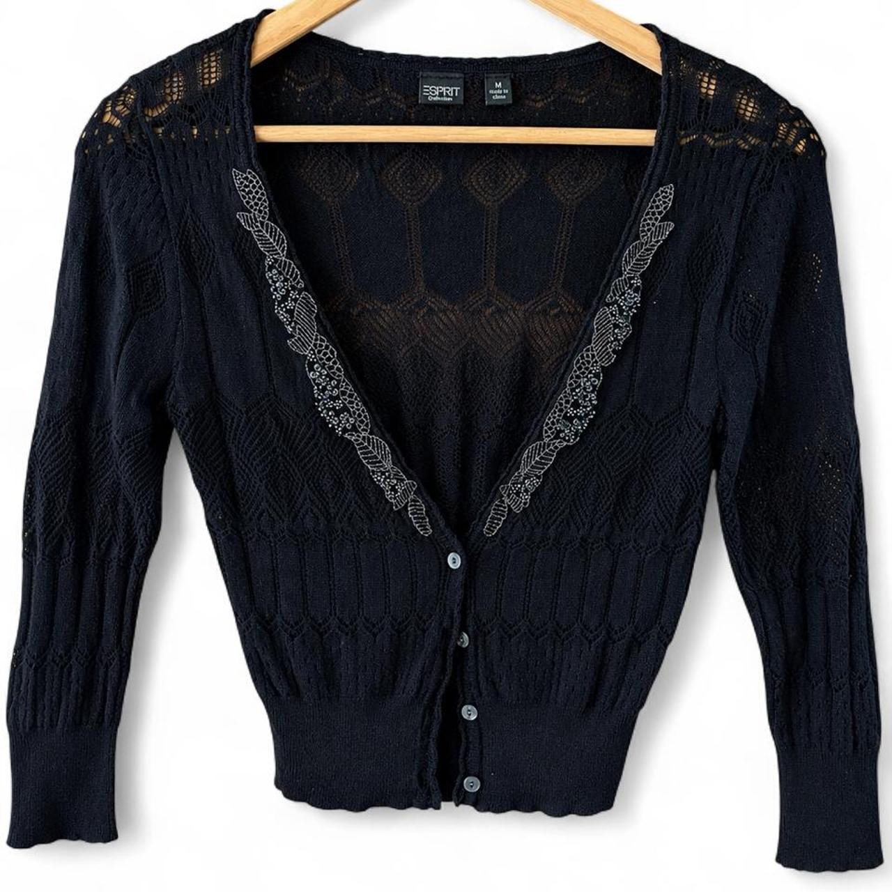 Esprit Collection Black Knit Cardigan - Image 1