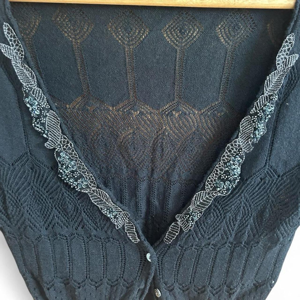 Esprit Collection Black Knit Cardigan - Image 3