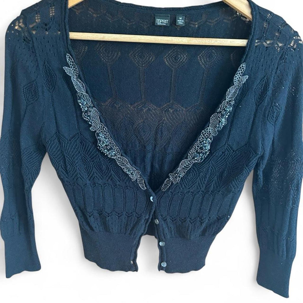Esprit Collection Black Knit Cardigan - Image 4