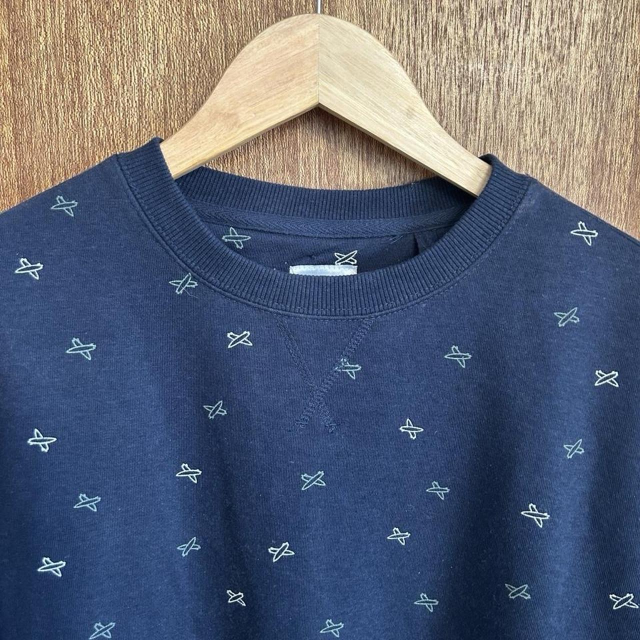 Wave Zone Slope Joe Crew Neck Sweatshirt Navy All Over Print - Image 2