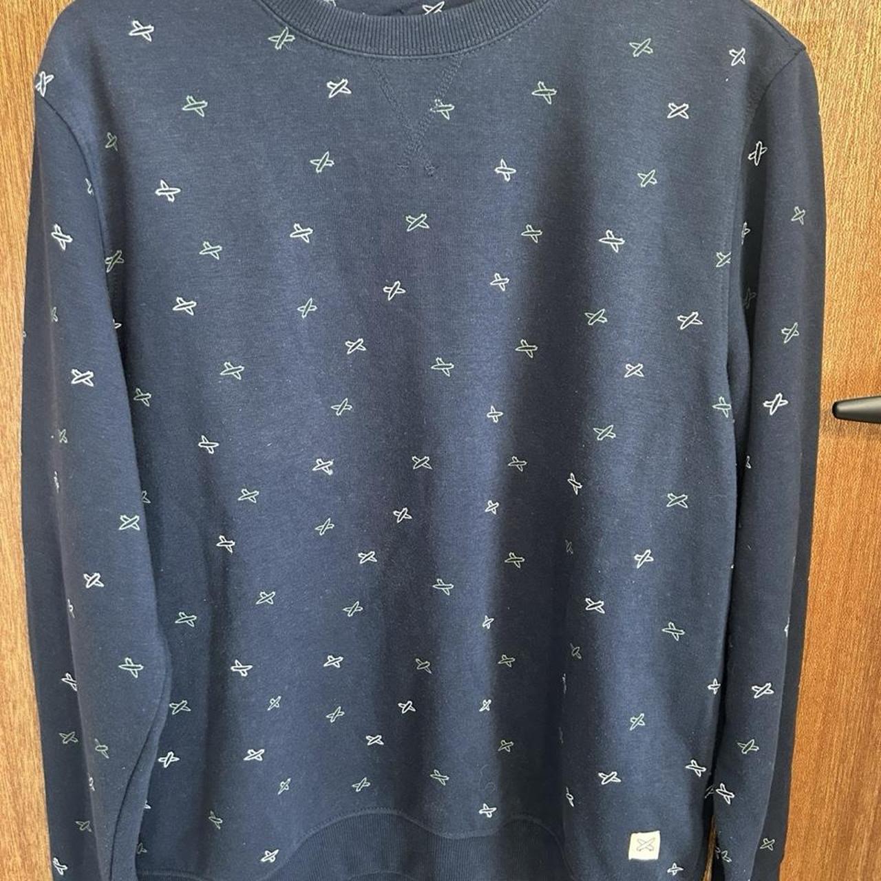 Wave Zone Slope Joe Crew Neck Sweatshirt Navy All Over Print - Image 4