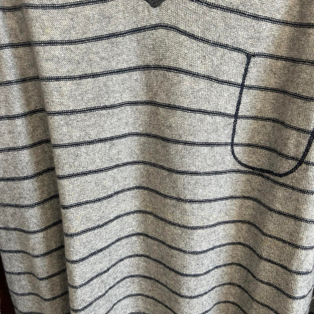 Zara Man Grey V-Neck Knit Jumper - Image 3