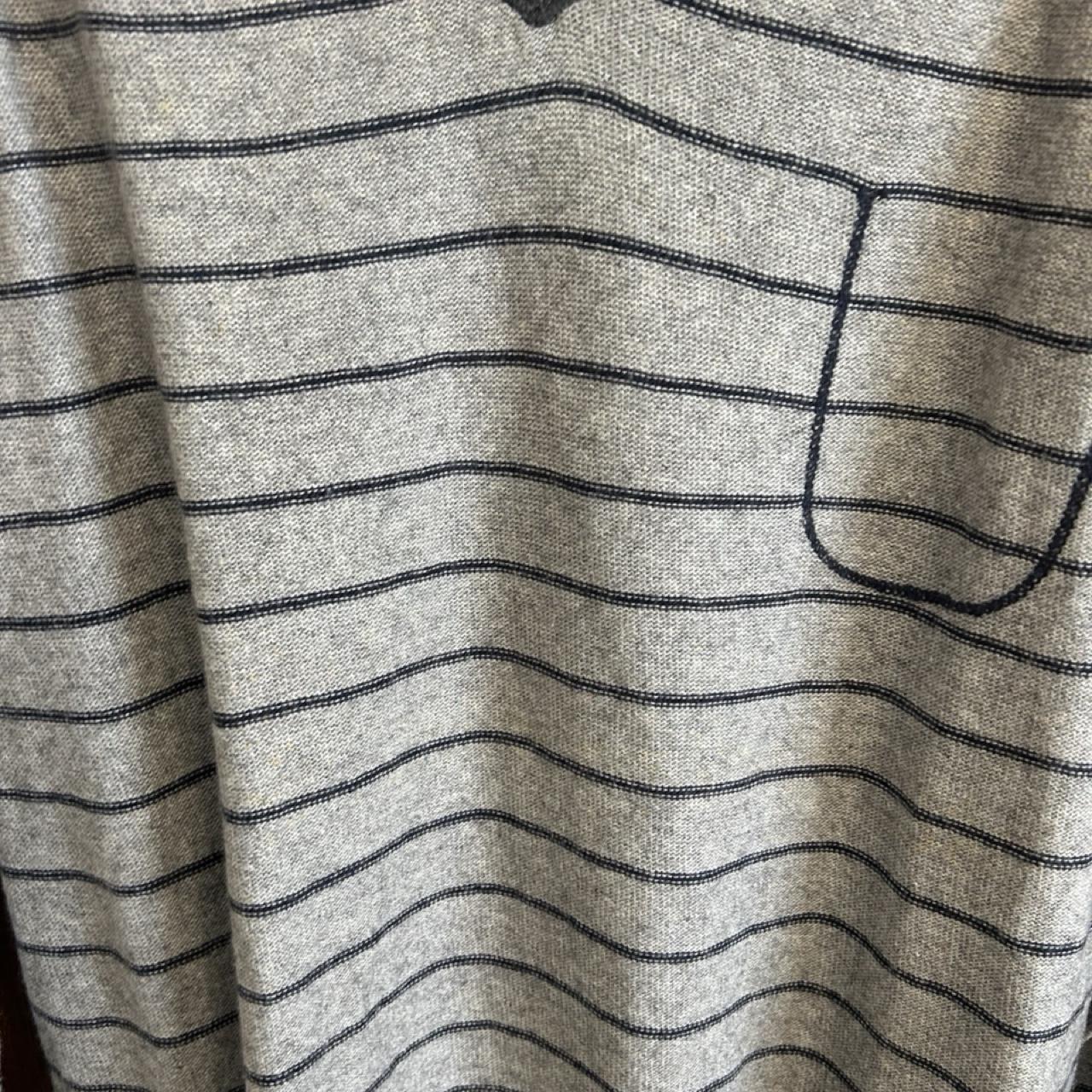 Zara Man Grey V-Neck Knit Jumper - Image 3