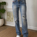 Vintage Lee Cooper Distressed Straight Leg Jeans - Image 1