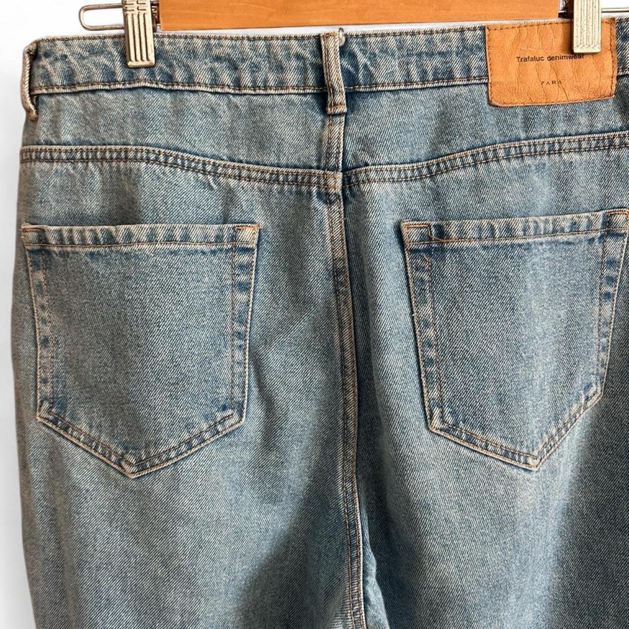 Zara Trafaluc Denimwear Women's Straight Leg Jeans Light Wash - Image 3