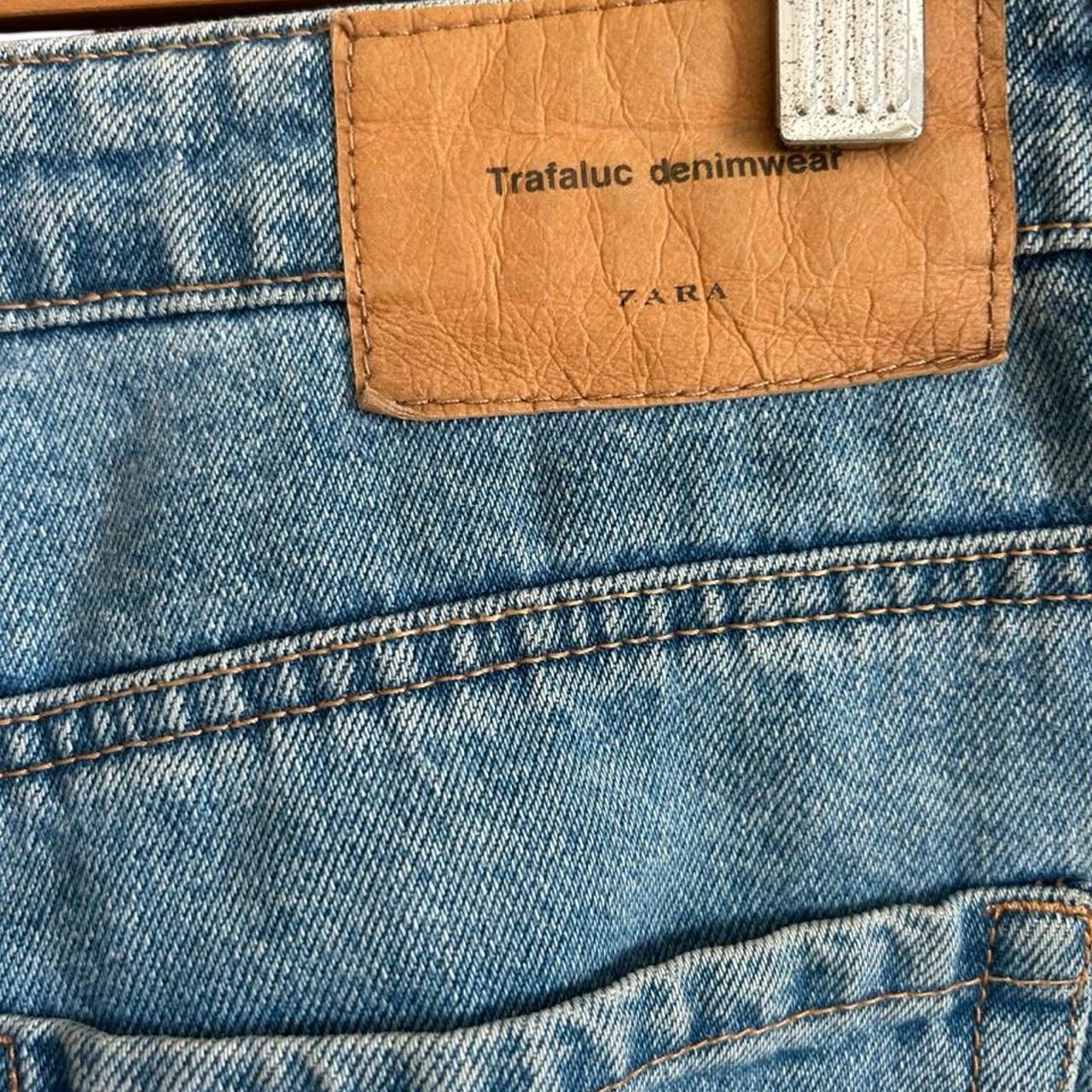 Zara Trafaluc Denimwear Women's Straight Leg Jeans Light Wash - Image 4