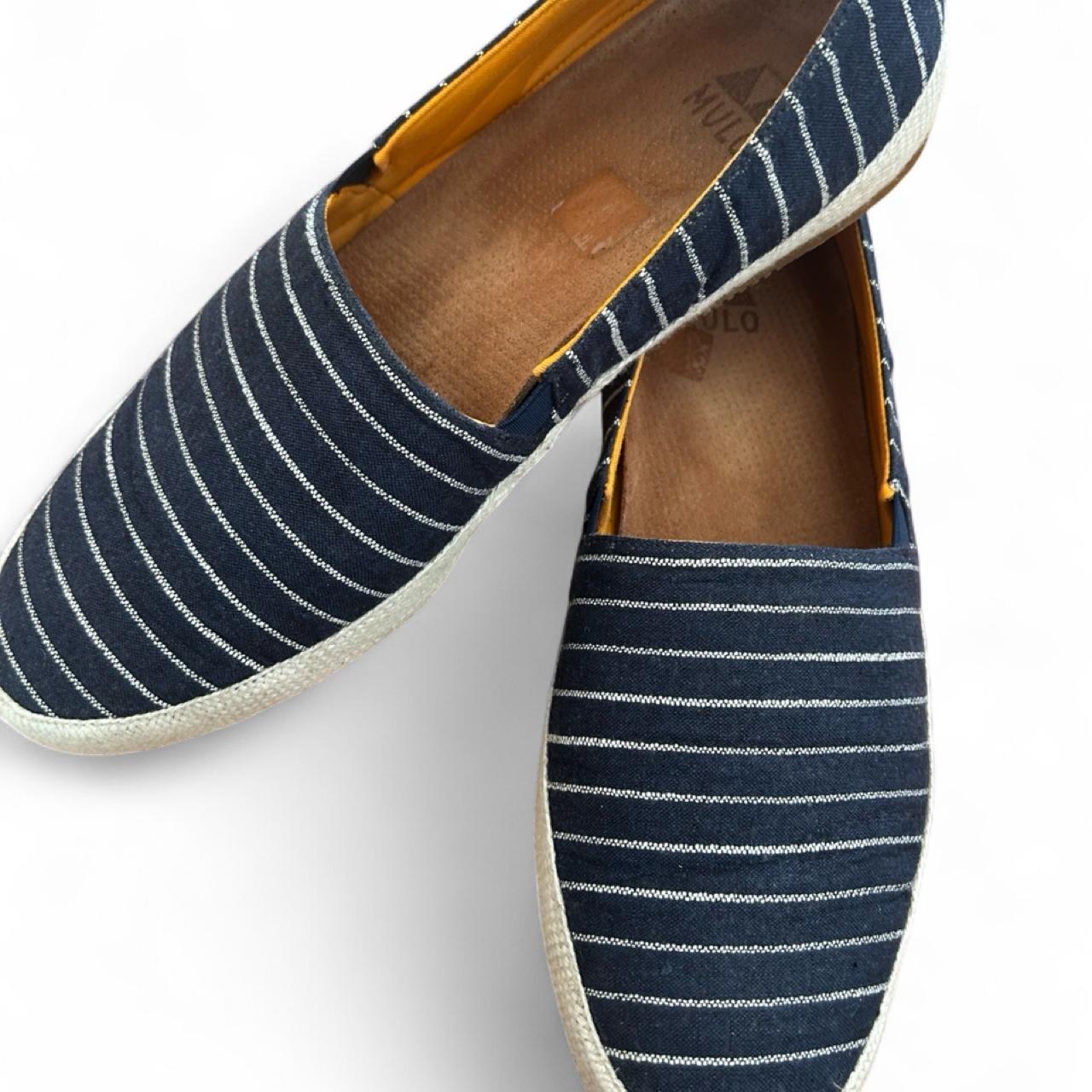 Mulo Men's Striped Espadrille Slip-On Shoes - Image 1