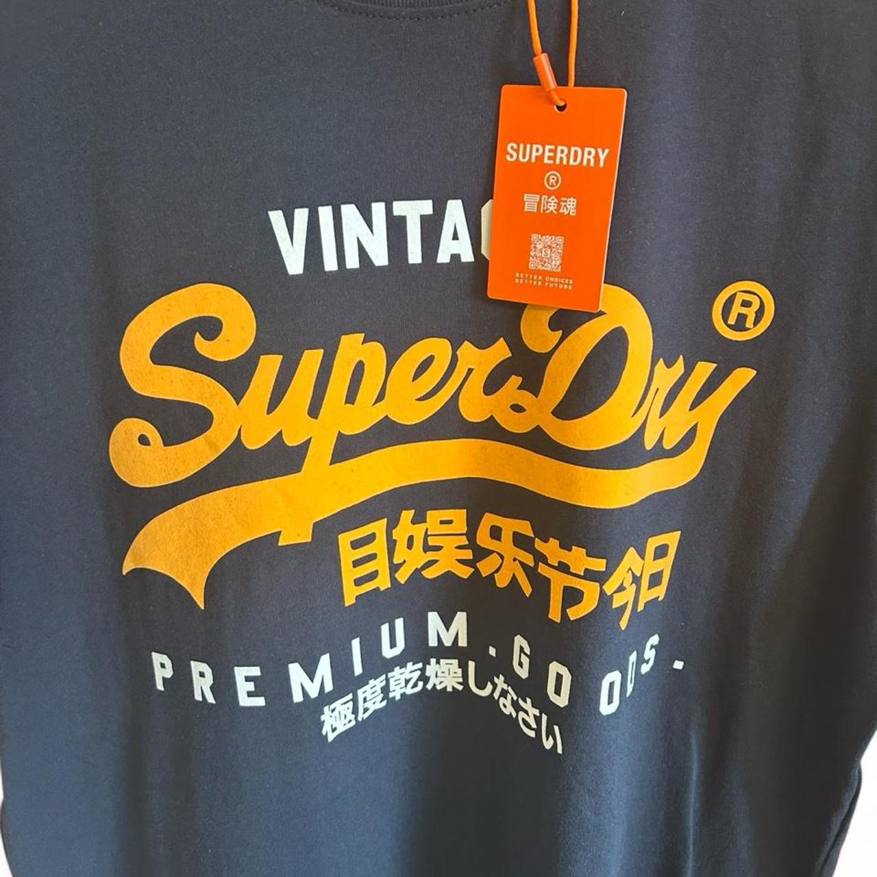 Superdry Vintage Logo Black T-Shirt - Image 3