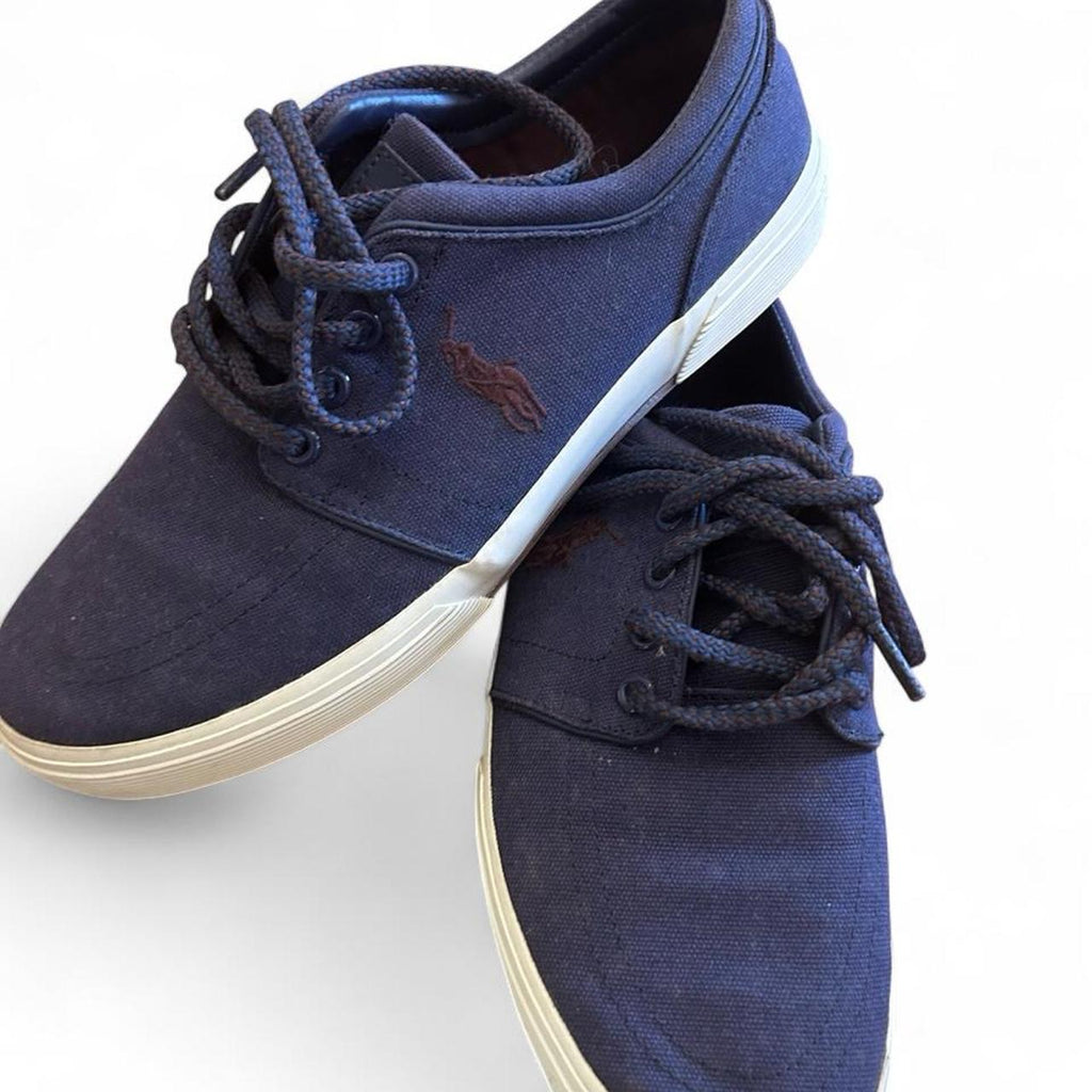 Polo Ralph Lauren Women's Canvas Sneakers Navy Blue - Image 1