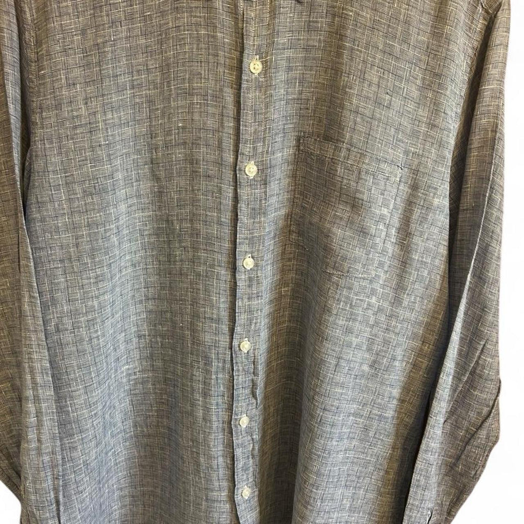 Trenery Men's Long Sleeve Linen Shirt - Image 2