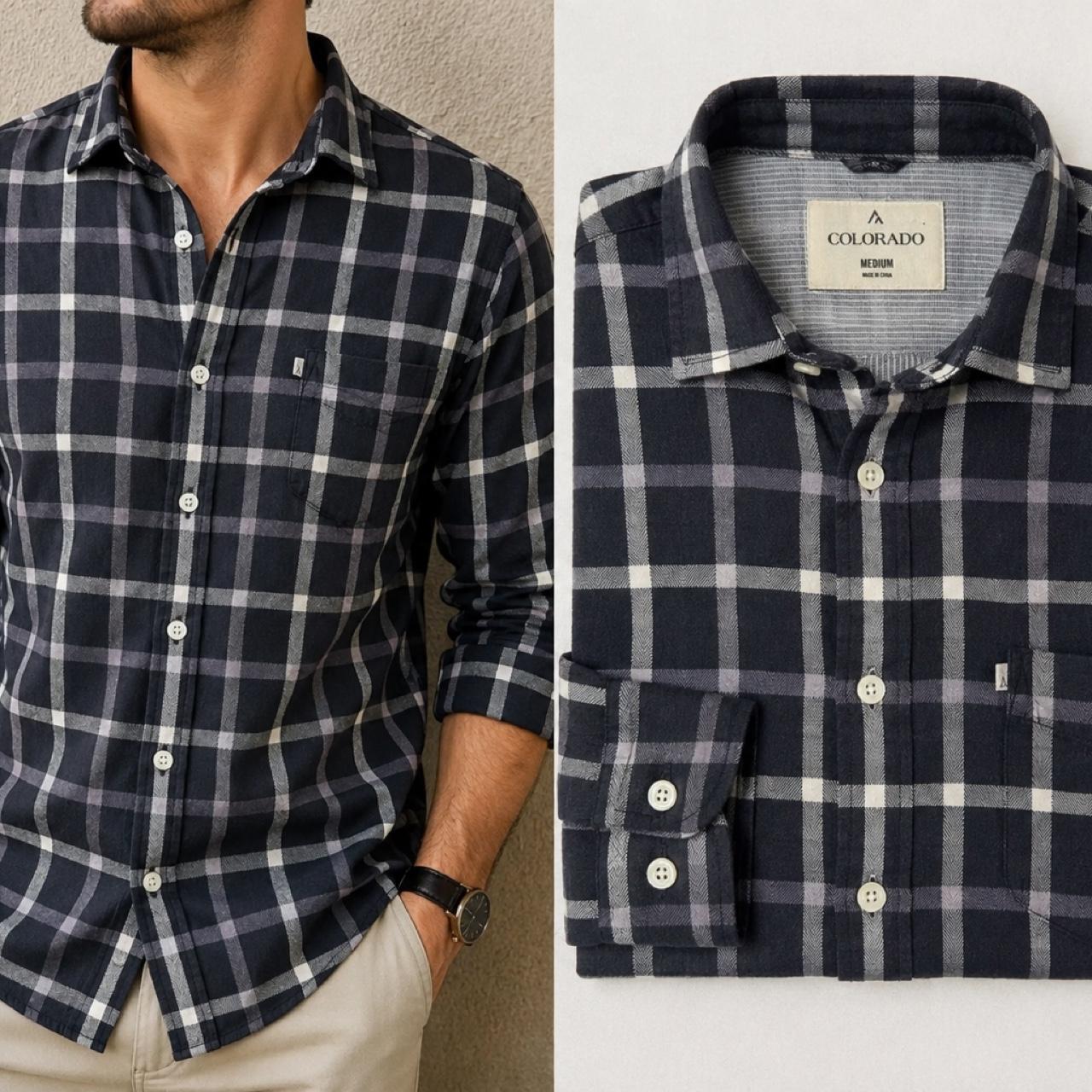 Colorado Men's Long Sleeve Button Up Check Shirt - Image 1