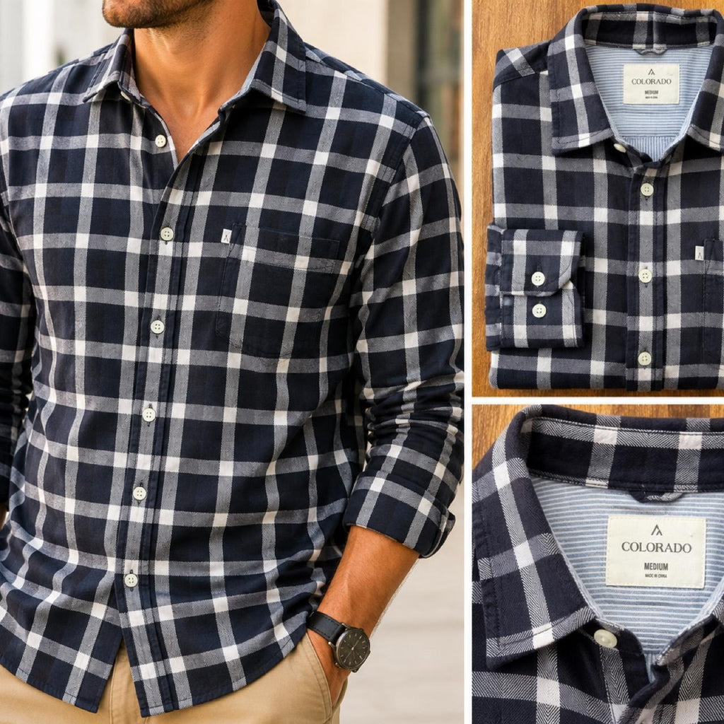 Colorado Men's Long Sleeve Button Up Check Shirt - Image 6