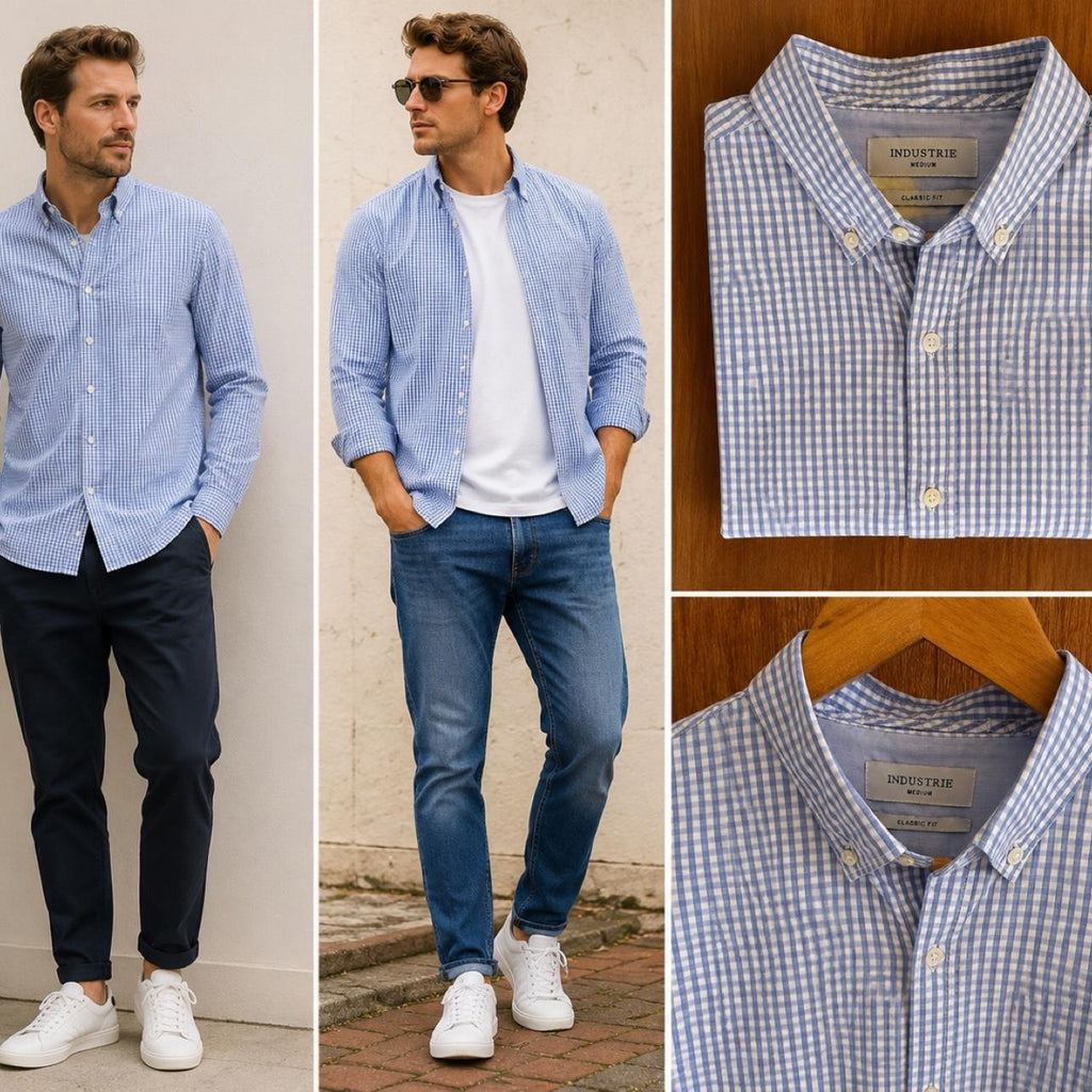 Industrie Classic Fit Long Sleeve Button Up Shirt - Image 1