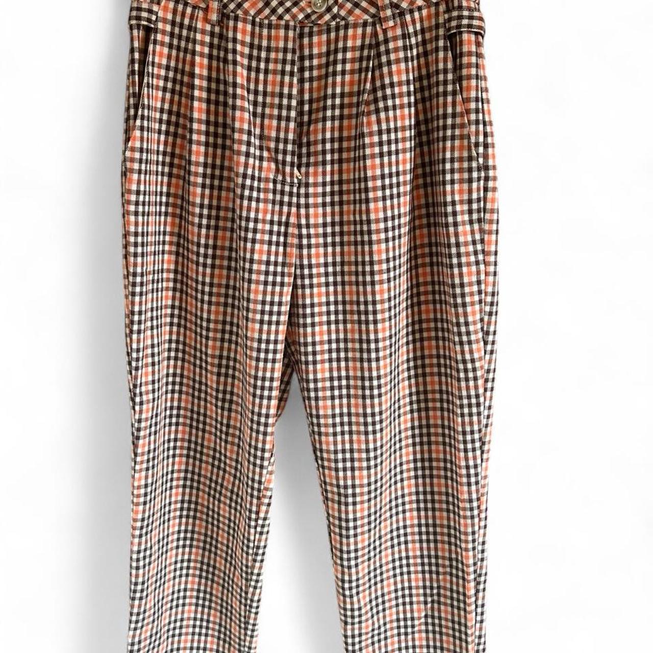 Dotti Women's Check Pattern Trousers - Image 1