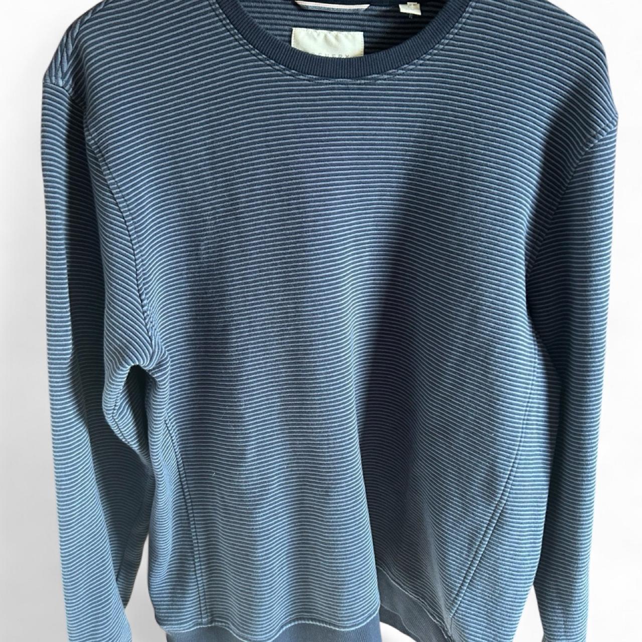 Trenery Men's Crew Neck Cotton Sweatshirt Blue - Image 2