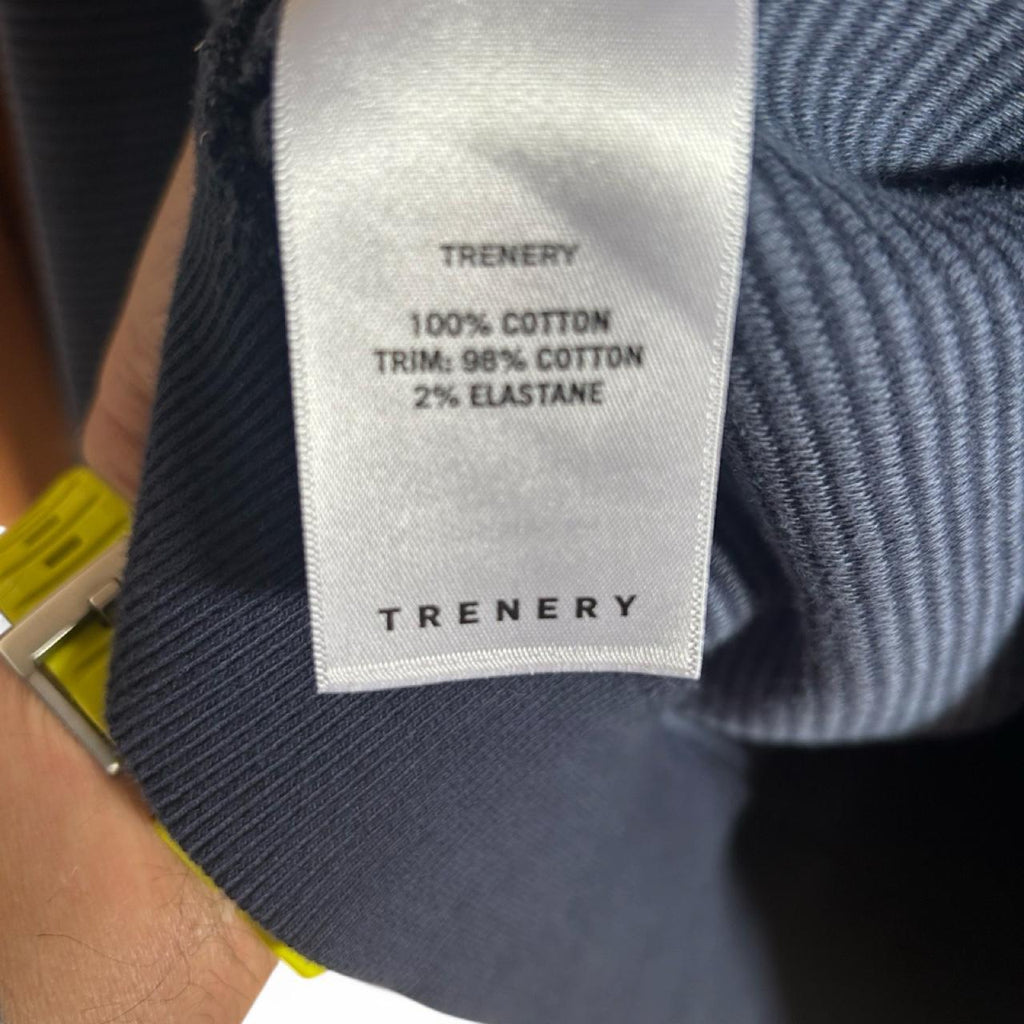 Trenery Men's Crew Neck Cotton Sweatshirt Blue - Image 3
