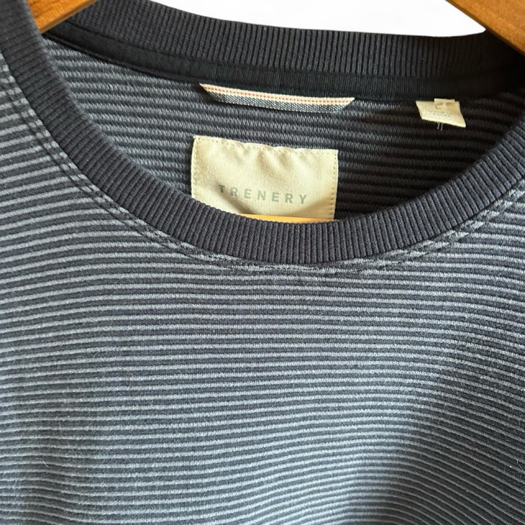 Trenery Men's Crew Neck Cotton Sweatshirt Blue - Image 4