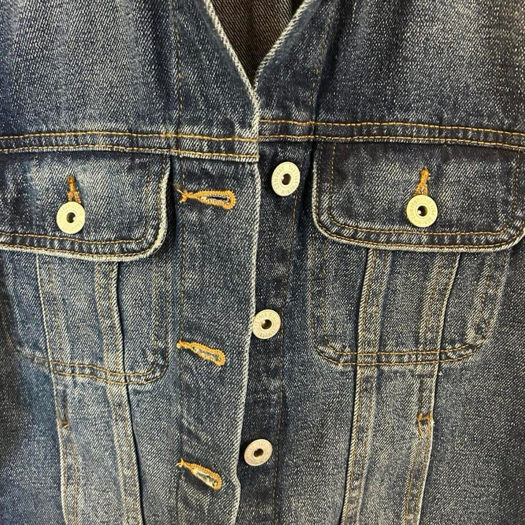Denim & Co. White Denim Jacket - Image 2