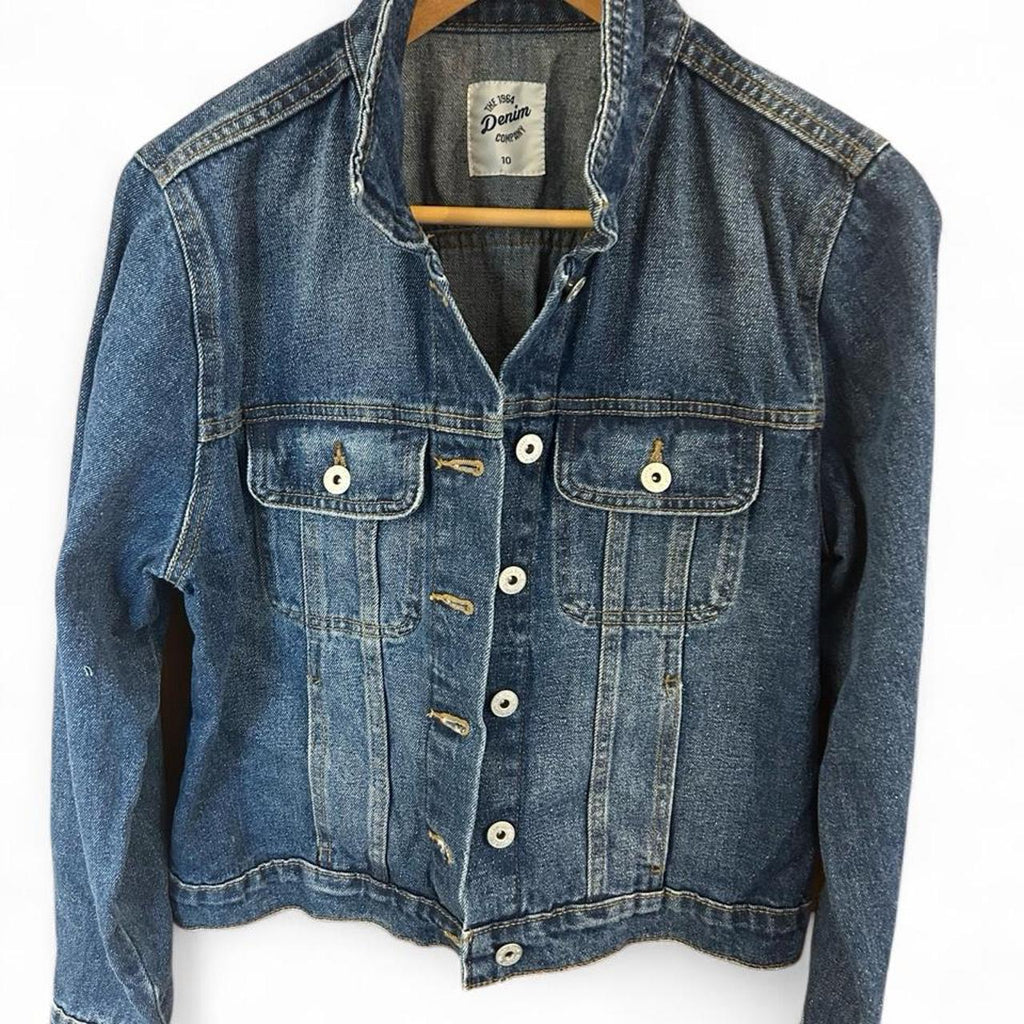 Denim & Co. White Denim Jacket - Image 4