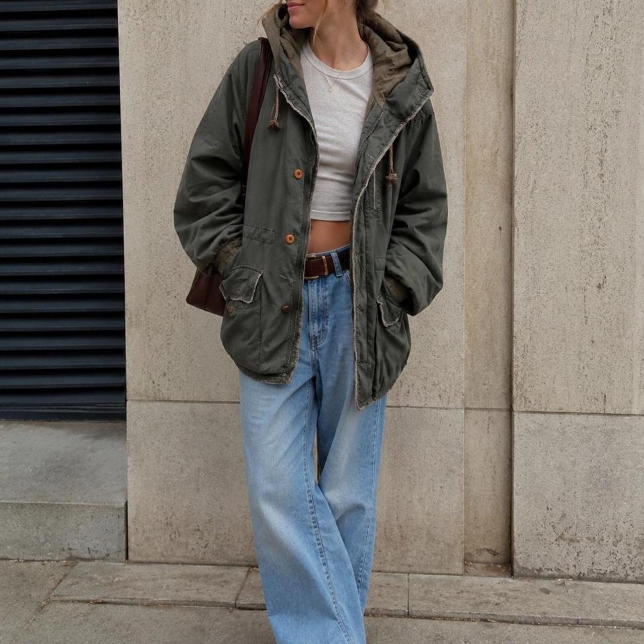 Just Jeans Vintage Padded Hooded Jacket - Image 1