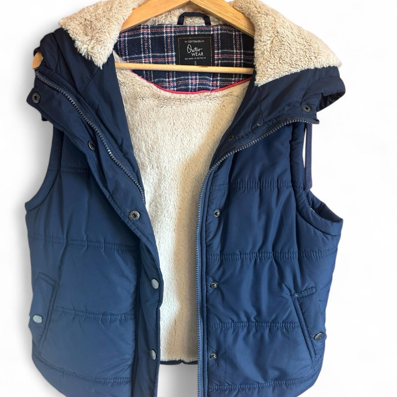 Cotton On Women's Hooded Padded Vest Navy - Image 2