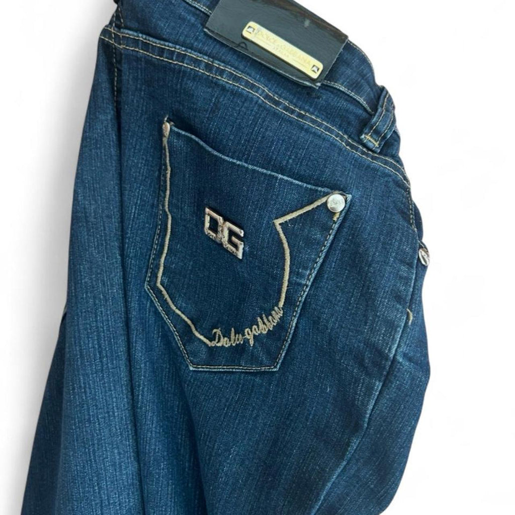 Dolce & Gabbana Women's Bootcut Jeans Navy - Image 5